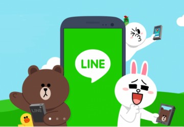 Line App and Facebook